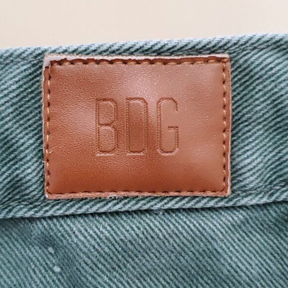 BDG Urban Outfitters Jack High-Waisted Carpenter Jean – Olive Green Corduroy 25 - Picture 5 of 13